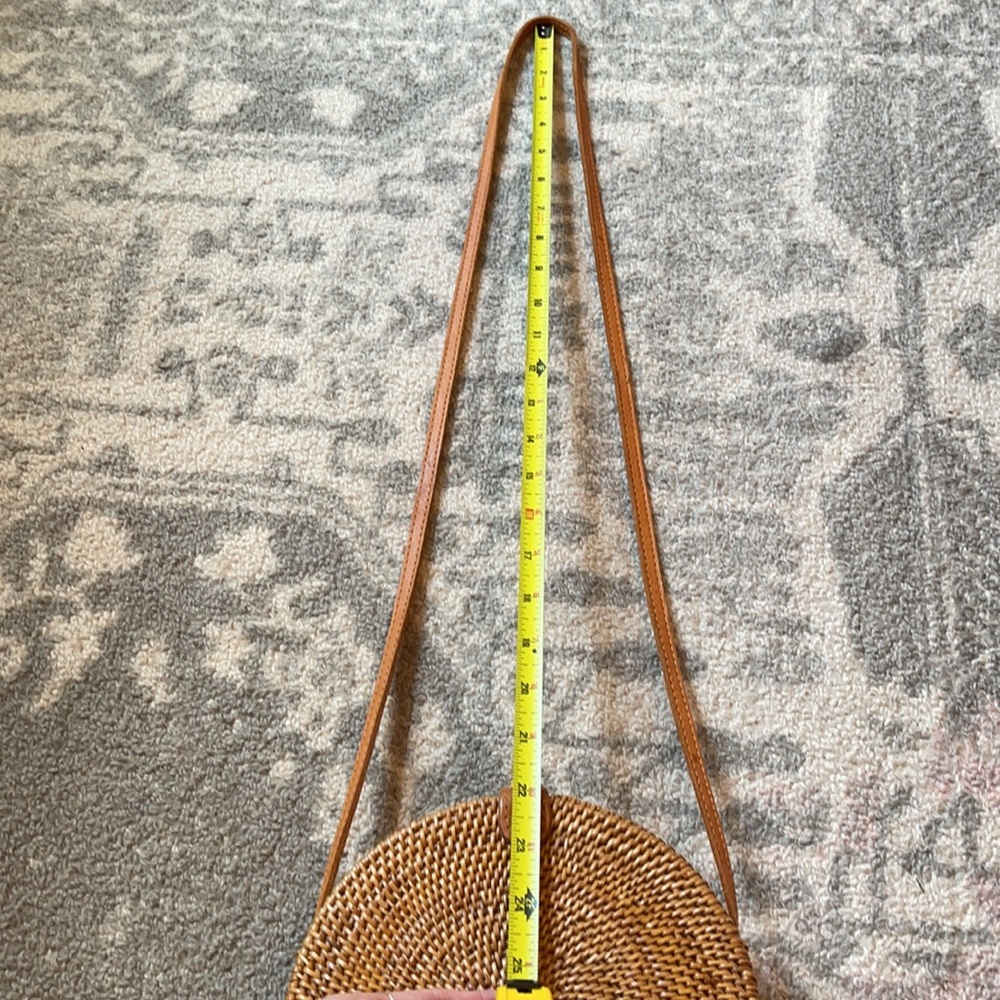 Street Level Round Rattan Bag - Picture 9 of 10